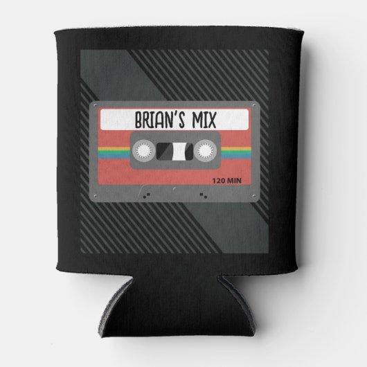 Gepersonaliseerde MixTape Party Blikjeskoeler (Voorkant)