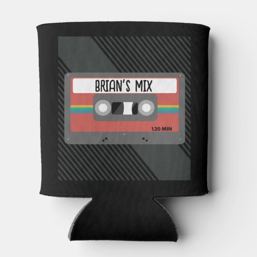 Gepersonaliseerde MixTape Party Blikjeskoeler (Achterkant)