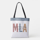 Gepersonaliseerde MLA Medisch Laboratorium Assiste Tote Bag (Achterkant)