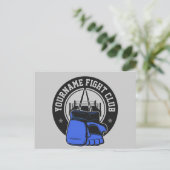 Gepersonaliseerde MMA Mixed Martial Arts Fight Clu Briefkaart (Staand voorkant)