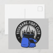 Gepersonaliseerde MMA Mixed Martial Arts Fight Clu Briefkaart (Voorkant / Achterkant)