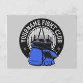 Gepersonaliseerde MMA Mixed Martial Arts Fight Clu Briefkaart (Voorkant)