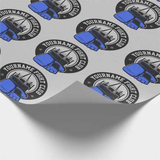 Gepersonaliseerde MMA Mixed Martial Arts Fight Clu Cadeaupapier (Hoek)