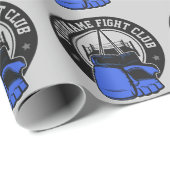 Gepersonaliseerde MMA Mixed Martial Arts Fight Clu Cadeaupapier (Rol Hoek)