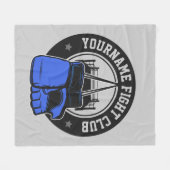 Gepersonaliseerde MMA Mixed Martial Arts Fight Clu Fleece Deken (Voorkant (Horizontaal))