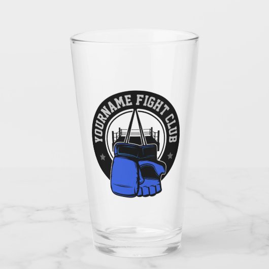 Gepersonaliseerde MMA Mixed Martial Arts Fight Clu Glas (Voorkant)