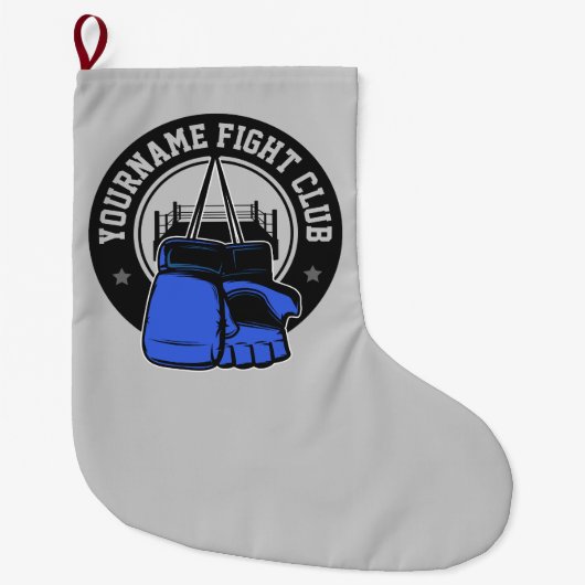 Gepersonaliseerde MMA Mixed Martial Arts Fight Clu Grote Kerstsok (Voorkant)