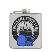 Gepersonaliseerde MMA Mixed Martial Arts Fight Clu Heupfles (Voorkant)