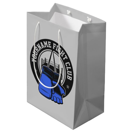 Gepersonaliseerde MMA Mixed Martial Arts Fight Clu Medium Cadeauzakje (Achterkant Gekanteld)