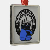 Gepersonaliseerde MMA Mixed Martial Arts Fight Clu Metalen Ornament (Rechts)