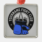 Gepersonaliseerde MMA Mixed Martial Arts Fight Clu Metalen Ornament (Voorkant)