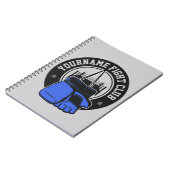 Gepersonaliseerde MMA Mixed Martial Arts Fight Clu Notitieboek (Linkerzijde)
