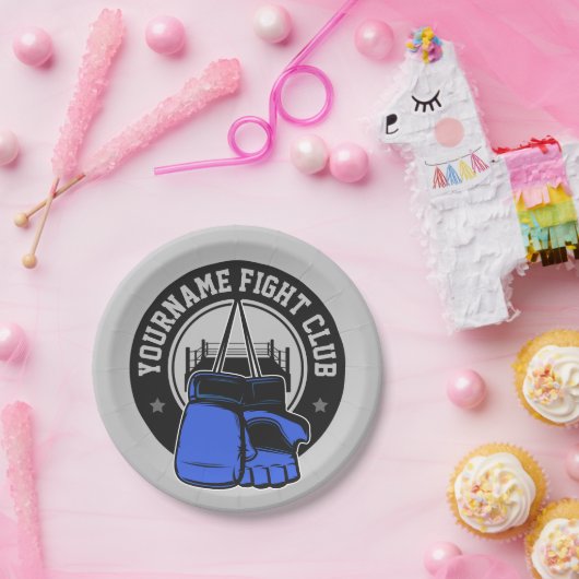 Gepersonaliseerde MMA Mixed Martial Arts Fight Clu Papieren Bordje (Feest)
