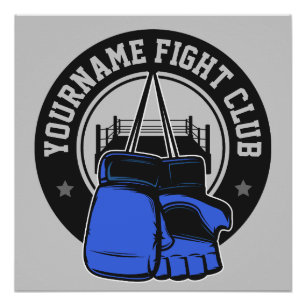 Gepersonaliseerde MMA Mixed Martial Arts Fight Clu Perfect Poster