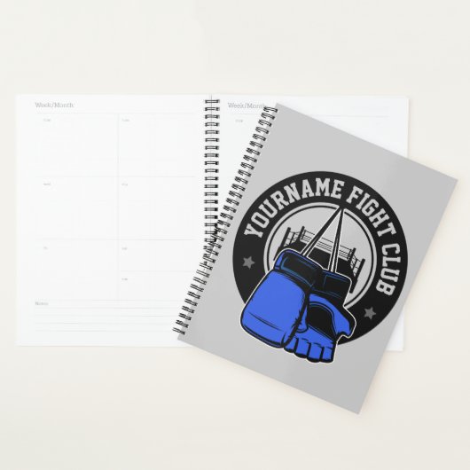 Gepersonaliseerde MMA Mixed Martial Arts Fight Clu Planner (Display)