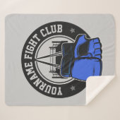 Gepersonaliseerde MMA Mixed Martial Arts Fight Clu Sherpa Deken (Voorkant (horizontaal))