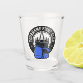 Gepersonaliseerde MMA Mixed Martial Arts Fight Clu Shot Glas (Voorkant)