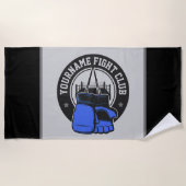 Gepersonaliseerde MMA Mixed Martial Arts Fight Clu Strandlaken (Voorkant)