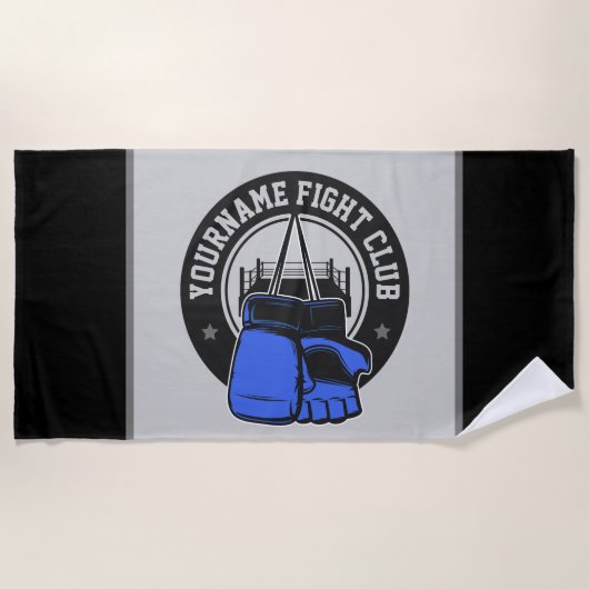 Gepersonaliseerde MMA Mixed Martial Arts Fight Clu Strandlaken (Voorkant)