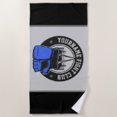 Gepersonaliseerde MMA Mixed Martial Arts Fight Clu Strandlaken (Voorkant)