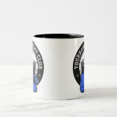 Gepersonaliseerde MMA Mixed Martial Arts Fight Clu Tweekleurige Koffiemok (Center)