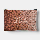 Gepersonaliseerde Mocha Mousse Accessoires Pouch Etui (Voorkant)