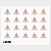 Gepersonaliseerde Mocha Rococo Lotus Siermandala Sticker (Vel)