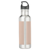 Gepersonaliseerde Mocha Rococo Lotus Siermandala Waterfles (Achterkant)