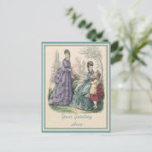 Gepersonaliseerde  Mode - Dames en kinderen Briefkaart (Staand voorkant)