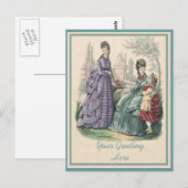 Gepersonaliseerde  Mode - Dames en kinderen Briefkaart (Voorkant / Achterkant)