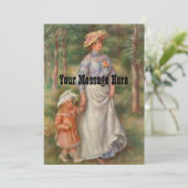 Gepersonaliseerde Mode moeder en dochter jurken Bedankkaart (Staand voorkant)