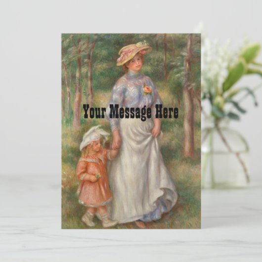 Gepersonaliseerde Mode moeder en dochter jurken Bedankkaart (Staand voorkant)