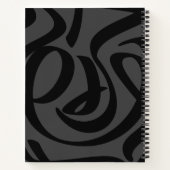 Gepersonaliseerde Mode ontwerp schetsboek Notitieboek (Achterkant)