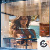 Gepersonaliseerde mode raamfolie raamsticker (Cafe Raam)