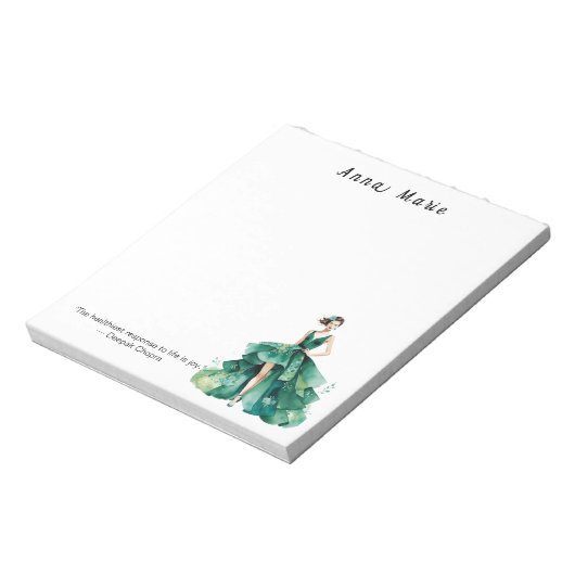 Gepersonaliseerde Mode thema Notitieblok (Linkerzijde)