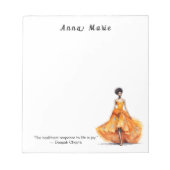 Gepersonaliseerde Mode thema Notitieblok (Voorkant)