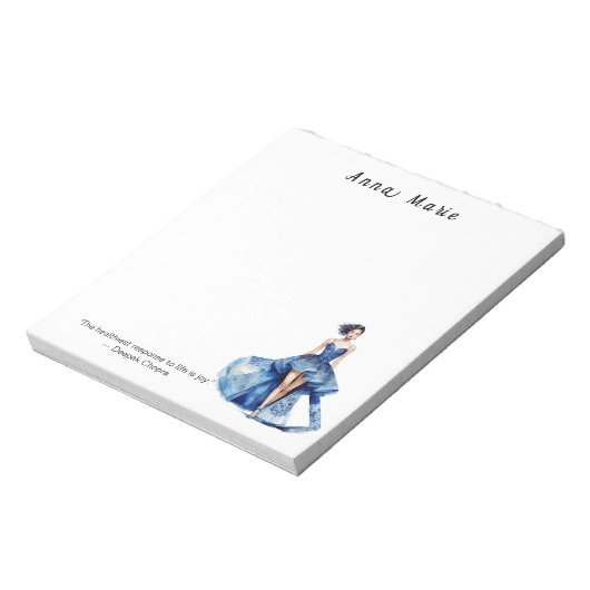 Gepersonaliseerde Mode thema Notitieblok (Linkerzijde)