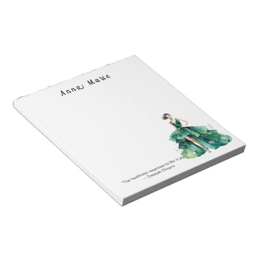 Gepersonaliseerde Mode thema Notitieblok (Schuin)