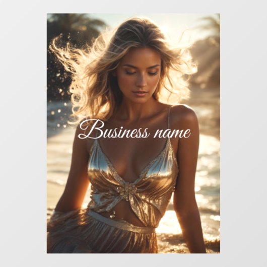 Gepersonaliseerde mode Window Cling Raamsticker (Vel)