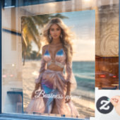 Gepersonaliseerde mode Window Cling Raamsticker (Cafe Raam)