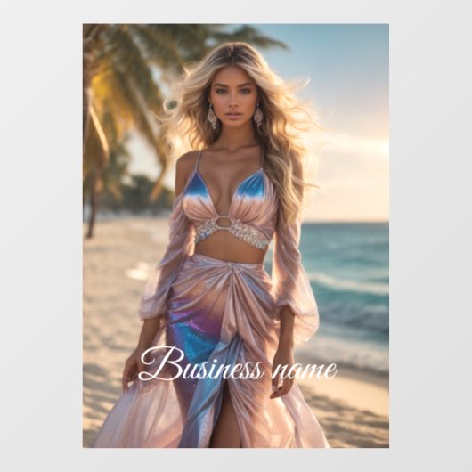 Gepersonaliseerde mode Window Cling Raamsticker (Vel)