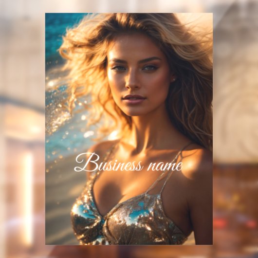 Gepersonaliseerde mode Window Cling Raamsticker (Vel 2)