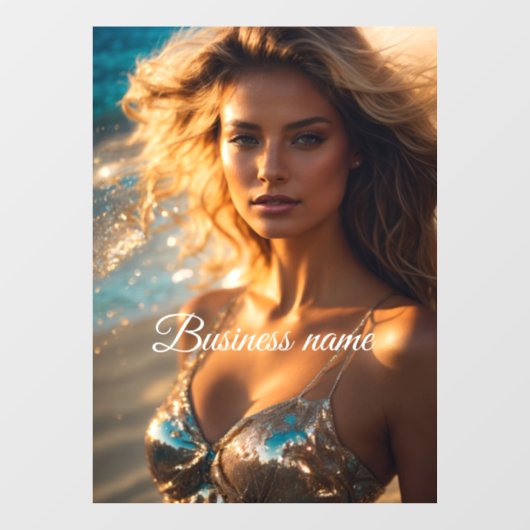 Gepersonaliseerde mode Window Cling Raamsticker (Vel)