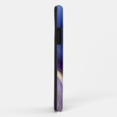 Gepersonaliseerde Modern Abstract-Blauw Paarse en  Case-Mate iPhone Case (Achterkant/rechts)