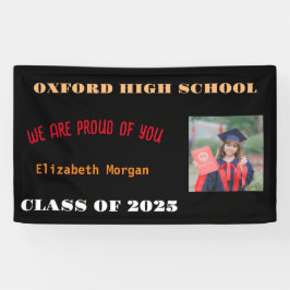 Gepersonaliseerde Modern afstuderen felicitaties p Spandoek