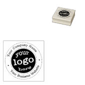 Gepersonaliseerde Modern Business Company Logo Rou Rubberstempel (Gestempeld)