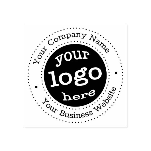 Gepersonaliseerde Modern Business Company Logo Rou Rubberstempel (Afrduk)