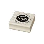 Gepersonaliseerde Modern Business Company Logo Rou Rubberstempel (Stempel)