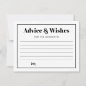 Gepersonaliseerde Modern DPT Afstuderen Advies & W Notitiekaartje (Achterkant)