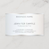 Gepersonaliseerde Modern Elegant Plain Sjabloon Be Visitekaartje (Achterkant)